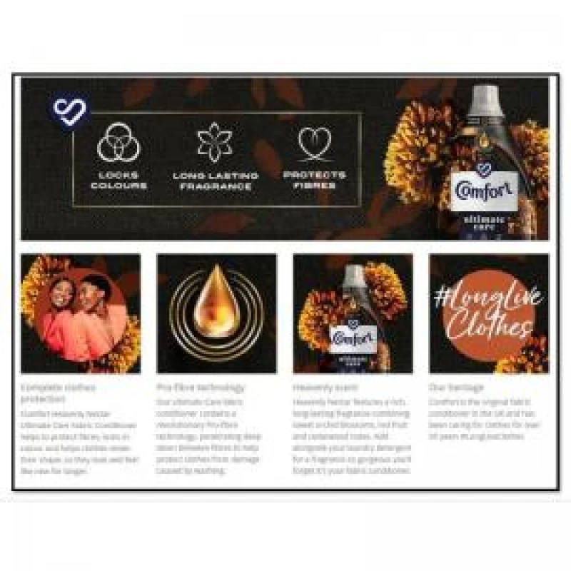 Image of Comfort Fabric Conditioner Heavenly Nectar 68W - PACK 8 NWT8351P NWT8351P