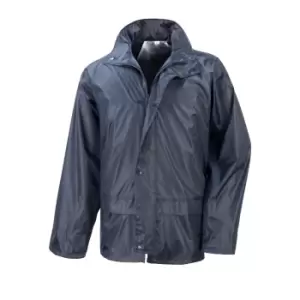 Image of Result Mens Core Stormdri Rain Over Jacket (S) (Navy Blue)