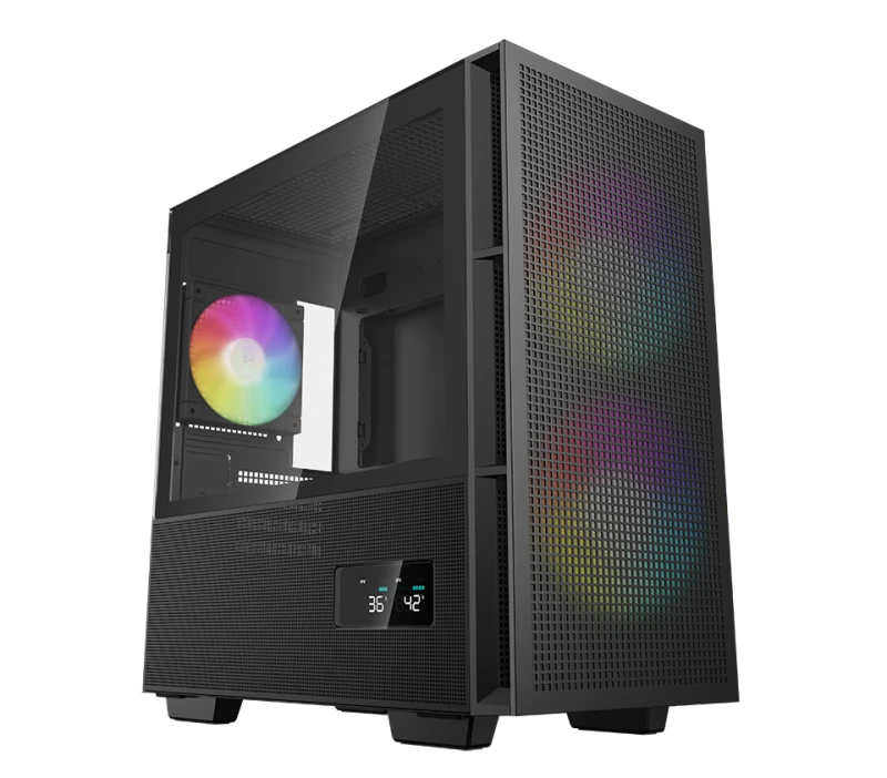 Image of Deepcool DeepCool CH360 DIGITAL Micro Tower Black R-CH360-BKAPE3D-G-1