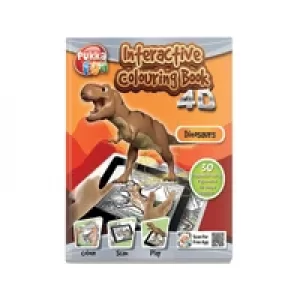 Image of Pukka Fun Interactive Colouring Book 4D Dinosaurs 8421-FUN