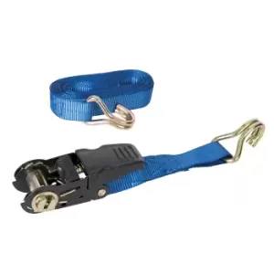 Image of Silverline Ratchet Tie Down Strap J-Hook 4.5m x 25mm Capacity 700kg 978413