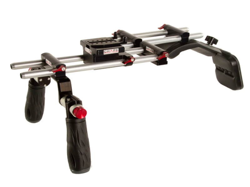 Image of SHAPE DSLRKN2 camera rig Black. Red. Silver