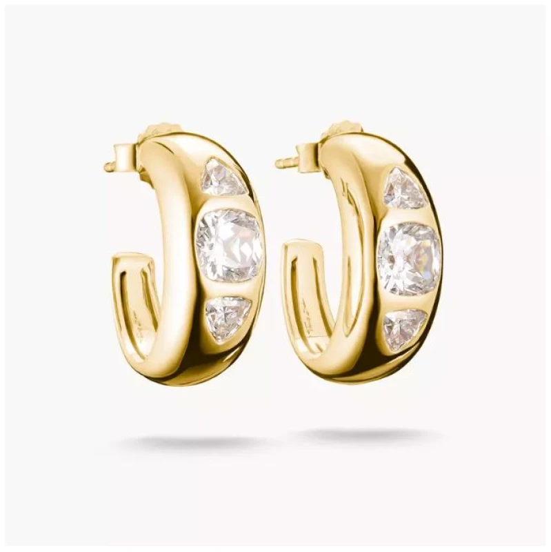 Image of Thomas Sabo CR759-414-14 18k Gold Plated Hoop Earrings With Jewellery