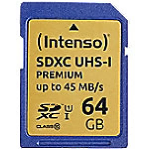 Image of Intenso 64GB SDHC Memory Card