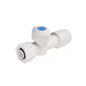 Image of Wavin Hep2O Pushfit Straight Service Valve 15mm X 12.7mm H X 18/15W