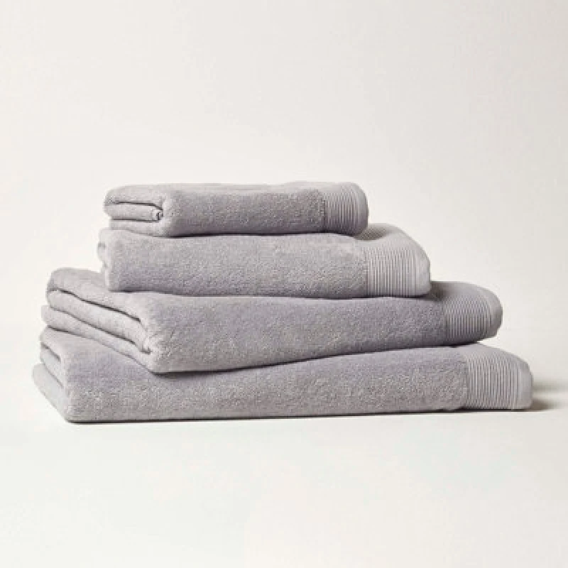 Image of Homescapes Dove Grey 100% Combed Egyptian Cotton Hand Towel 700 Gsm