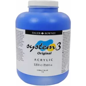 Image of System 3 Acrylic Paint Cobalt Blue 2.25L - Daler Rowney