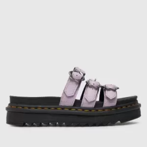 Image of Dr Martens Blaire Slide Flower In Lilac