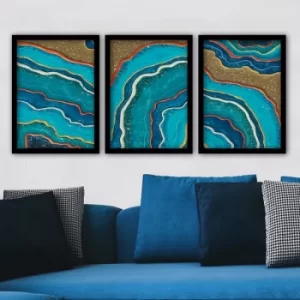 Image of 3SC185 Multicolor Decorative Framed Painting (3 Pieces)