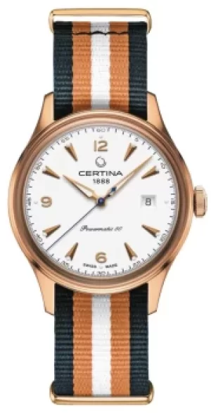 Image of Certina DS Powermatic 80 White Dial NATO Strap Watch
