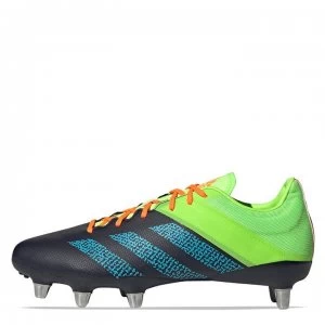 Image of adidas Kakari Elite SG Rugby Boots - Ink/Cyan/Green