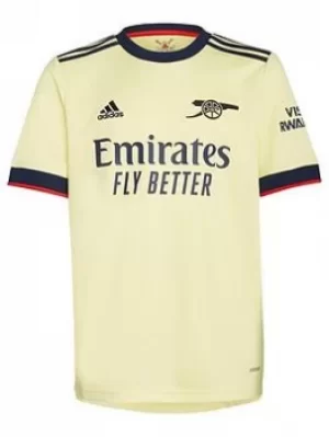 Image of adidas Arsenal Junior 21/22 Away Shirt, Yellow, Size 9-10 Years