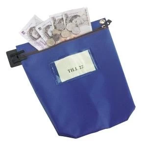 Image of Medium Heavy Duty Cash Bag Blue CB1B