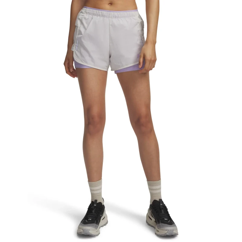 Image of Womens shorts Under Armour Explor Blanc Female L