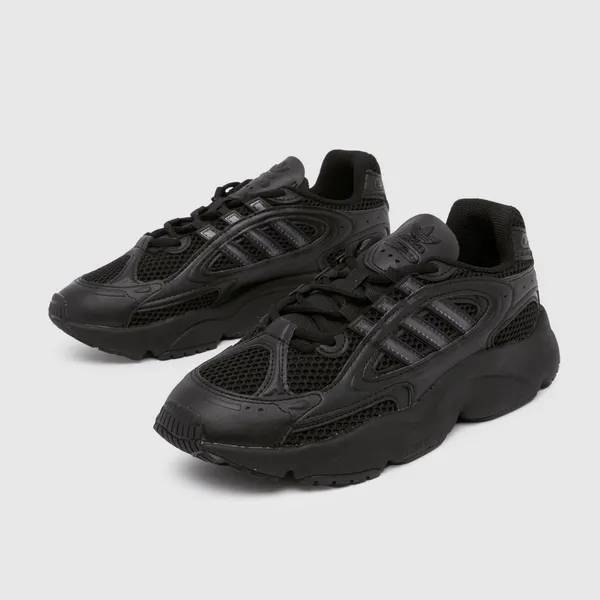 Image of adidas Black ozmillen Youth trainers Black UK 3 (EU 35½)