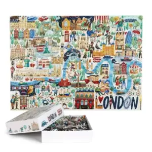 Image of Bopster London Illustrated Jigsaw Puzzle - 1000 Piece