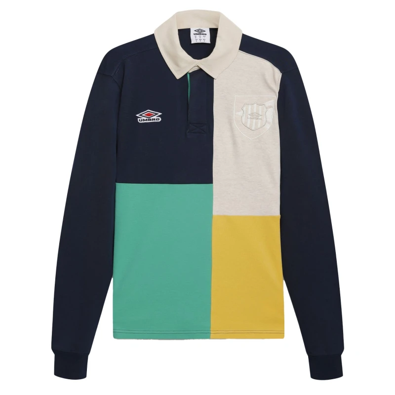 Image of Umbro Umbro Men Panel Rugby Jersey in Mid Navy Size: Small Mid Navy S Male 5063652571668