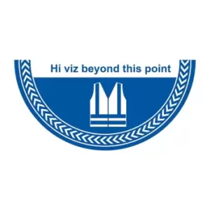 Image of HI Viz Beyond This Point' Floor Graphic (750mm x 375mm)