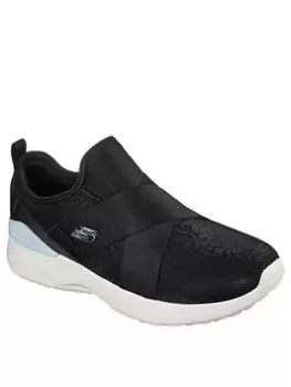 Image of Skechers Skech-air Dynamight Plimsolls, Black, Size 7, Women