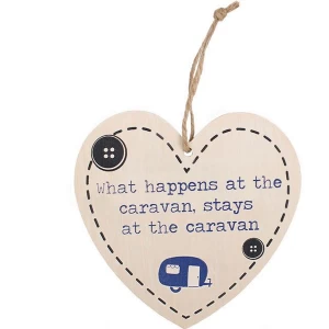 Image of What Happens At The Caravan Heart Plaque