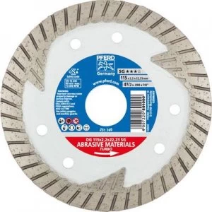 Image of Diamond cutting disc DG 115 x 2.2 x22.23 SG PFERD 68000021 Diameter 115mm