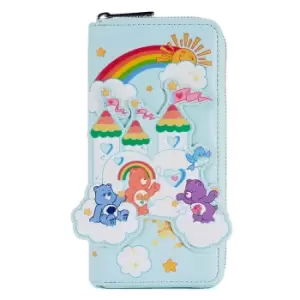 Image of Loungefly Care Bears Care-A-Lot Castle Zip Around Wallet