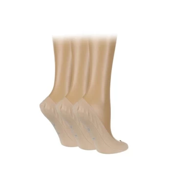 Image of Pringle Marian No Show 3 Pack Socks - Nude