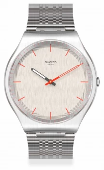 Image of Swatch TIMETRIC Grey Stainless Steel Bracelet Grey Dial Watch