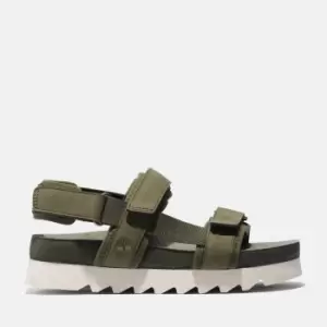 Image of Timberland Santa Monica Sunrise Backstrap Sandal For Her In Dark Green Dark Green, Size 5