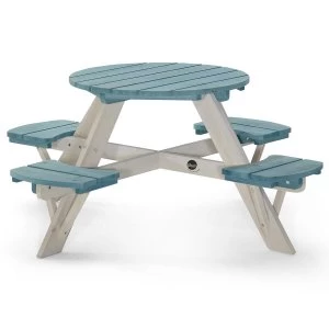 Image of Plum Circular Picnic Table - Teal
