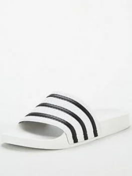 Image of adidas Originals Adilette - White/Navy, Size 9, Men
