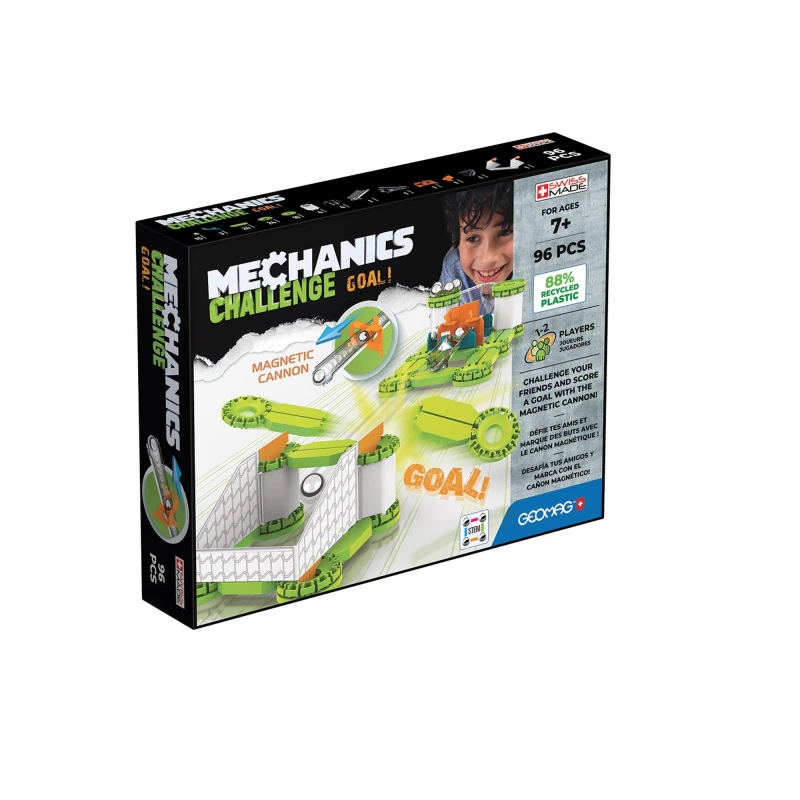 Image of GEOMAG Mechanics Magnetic Challenge Goal -96 Pieces Make Your Own Toys One Size Multi 42972399000
