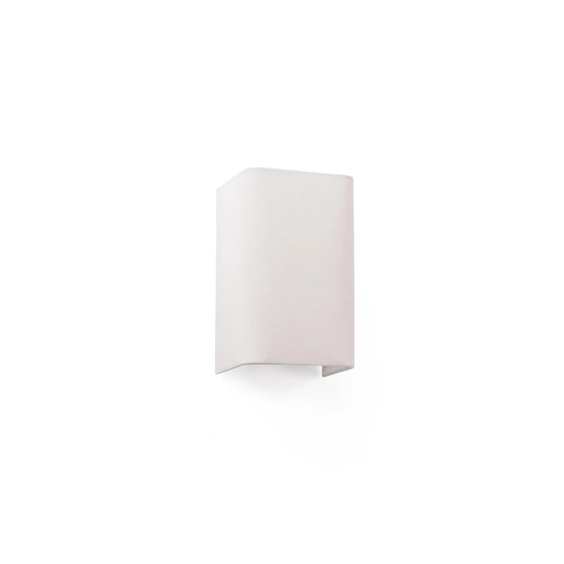 Image of Netlighting Cotton Beige Square Wall Light 200x 125x 105 1x E27 Beige