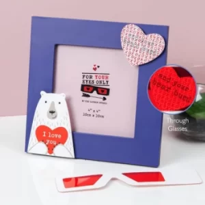 Image of For Your Eyes Only X-Ray I Love You Photo Frame |4x4