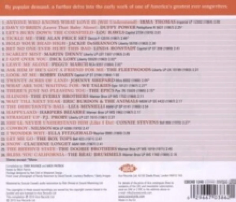 Image of Bless You California: More Early Songs of Randy Newman CD / Album