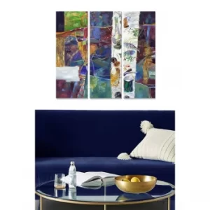Image of MDF290633840 Multicolor Decorative MDF Painting (3 Pieces)