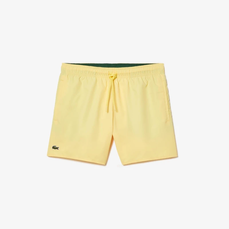 Image of Lacoste Lightweight Swim Shorts - Yellow Yellow S