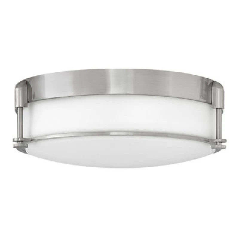 Image of Elstead Lighting Colbin Medium Flush - Brushed Nickel