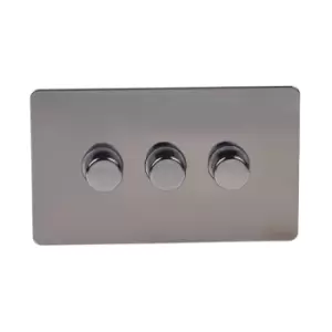 Image of Schneider USFP 3G 2W 250W Dimmer Switch Black Nickel - GU6432CBN