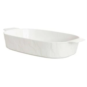 Image of Beau & Elliot Embossed Small Oven Dish - White