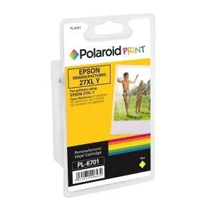 Image of Polaroid Epson 27XL Remanufactured Inkjet Cartridge Yellow
