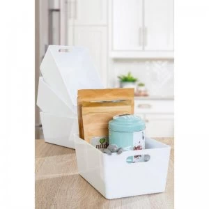 Image of Wham Studio Set of 4 Medium Deep Rectangular Baskets