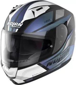 Image of Nolan N60-6 Downshift Helmet, black-blue, Size S, black-blue, Size S