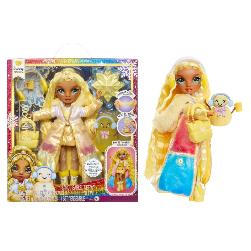 Image of Rainbow High Rainbow High Winter Wonderland Fashion Dolls-Yellow