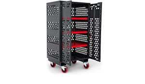 Image of Armorgard Mobile Mesh Secure Fittings and Fixings Cabinet 1000mm 750mm 1560mm