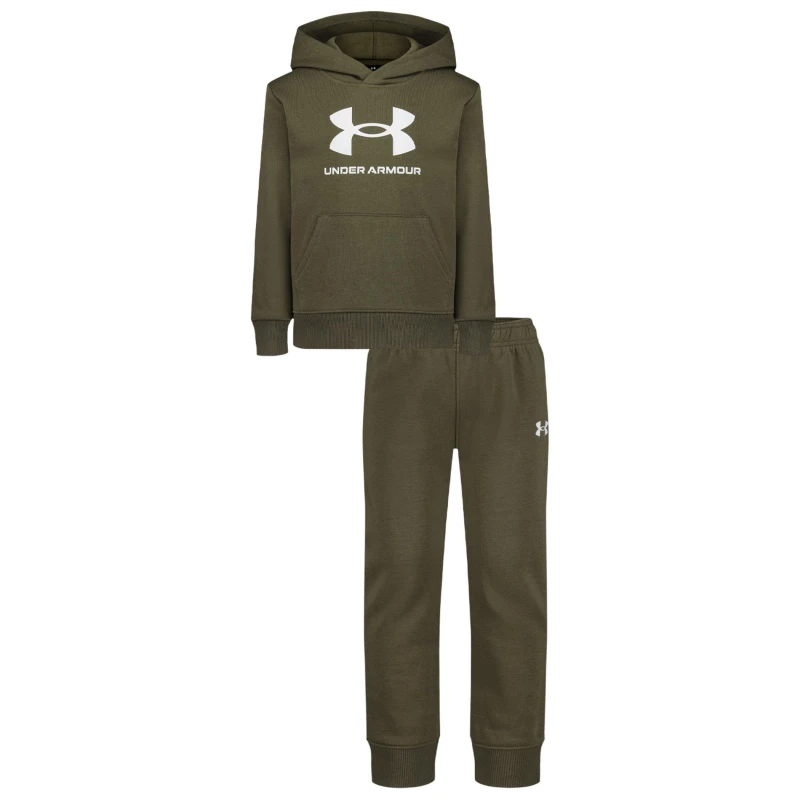 Image of Under Armour Armour Big Logo Set Infant Boys - Green Green 2 - 3 Years