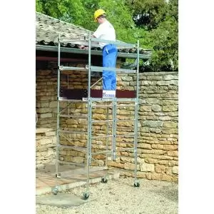 Image of Folding Mobile Work Tower with Platform - 5500mm working height - 200kg capacity