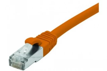 Image of Patch Cord RJ45 CAT.6a F/UTP LSZH Snagless Orange - 0.30 M Full Copper