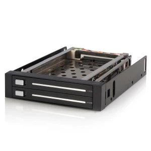 Image of StarTech 2 Drive 2.5" Trayless Hot Swap SATA Mobile Rack Backplane