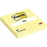 Image of Post-it Sticky Notes 654-CY 76 x 76mm 100 Sheets Per Pad Yellow Pack of 12